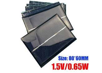 60 X 80mm πολυκρυσταλλικά ηλιακά πλαίσια πυριτίου διάστασης για το φορητό φως κήπων