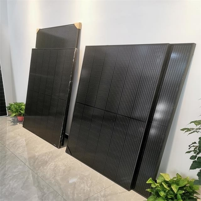 ALL Black Mono Solar Panel 550w 555w,560w Solar Panels Fully Black With Black Frame, πίσω φύλλο