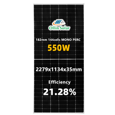 36V στεγανοποιήστε τη Monocrystalline επιτροπή 540W 545W 550W ηλιακής ενέργειας