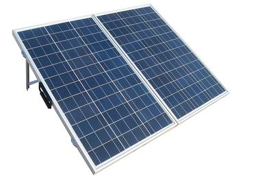 180w δίπλωμα ηλιακών πλαισίων τροχόσπιτων του φορητού χρώματος κυττάρων ηλιακών πλαισίων μπλε